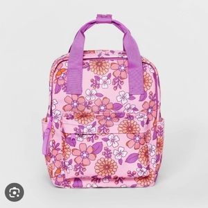 Girls' 11" Flower All Over Print MiniBackpack - Cat & Jack Pink